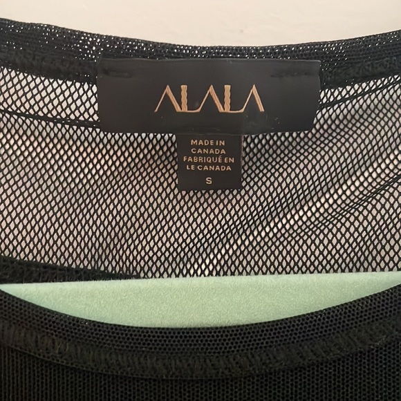 ALALA Open Up Mesh Tee - S / Black - Picture 3 of 6